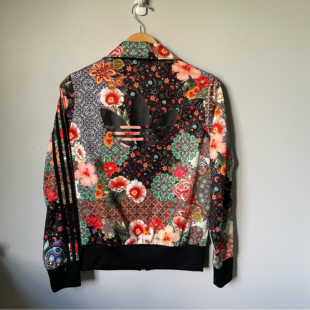 Adidas Originals Farm Rio Jardim AghartaTrack Jacket & Shorts Floral Set - Large - Picture 2 of 7